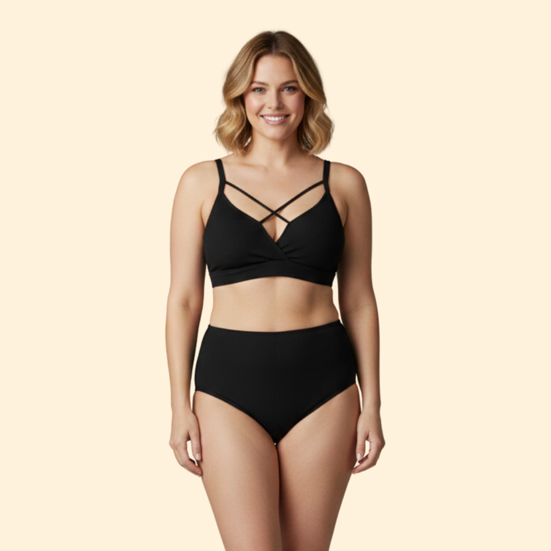 Women's Criss-Cross Ribbed Bikini