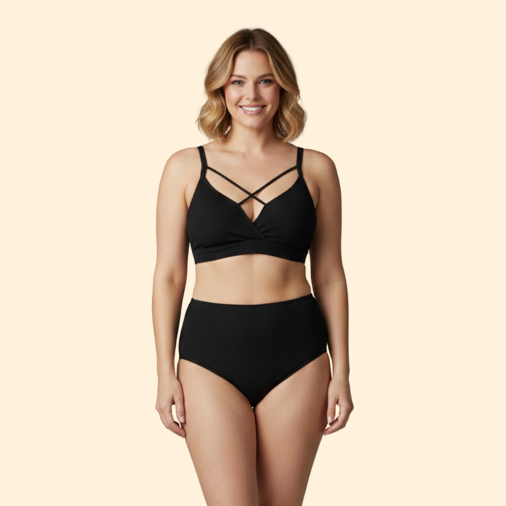 Women's Criss-Cross Ribbed Bikini