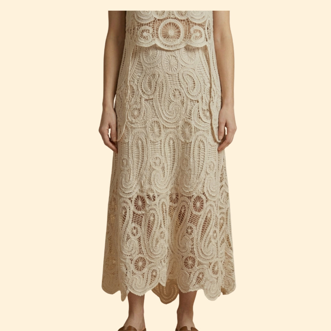 Women's Crochet Two-Piece Set