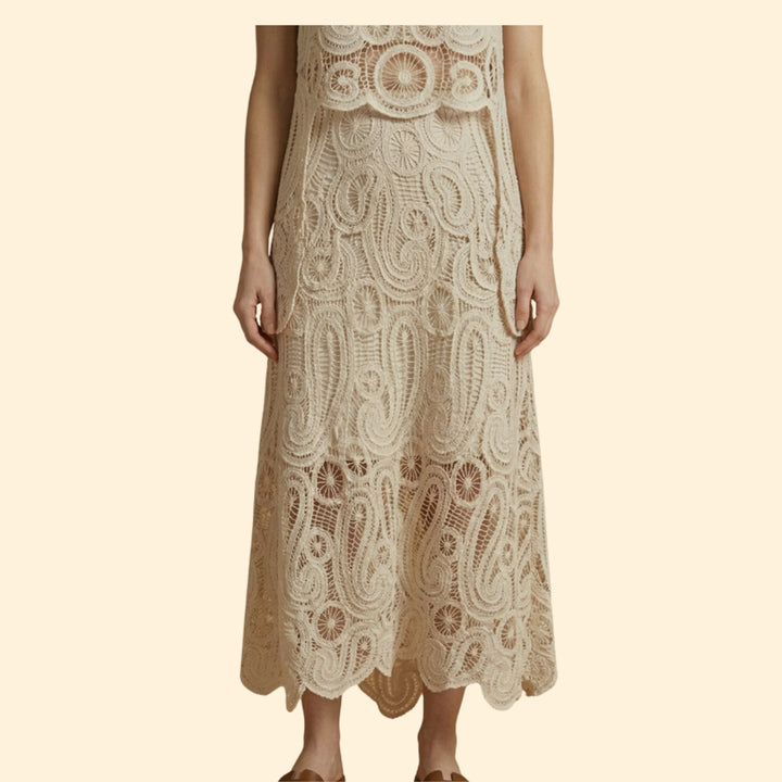 Women's Crochet Two-Piece Set