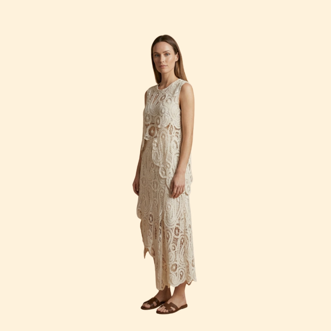 Women's Crochet Two-Piece Set