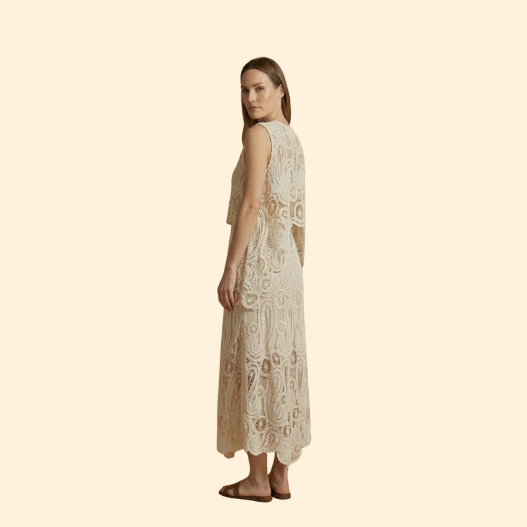 Women's Crochet Two-Piece Set