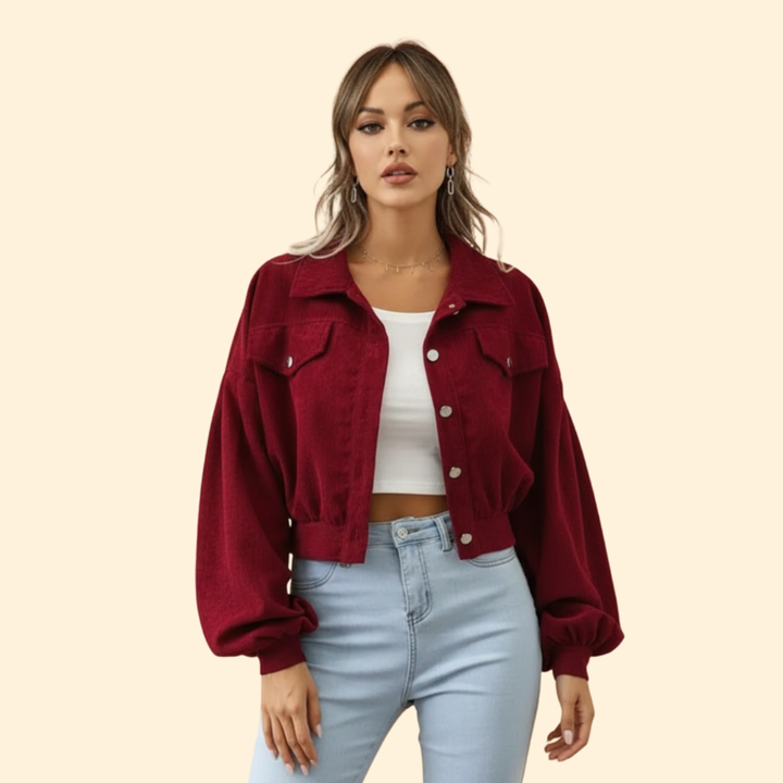 Women’s Cropped Bomber Jacket