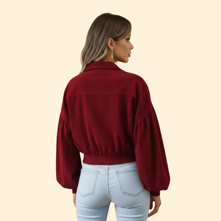 Women’s Cropped Bomber Jacket