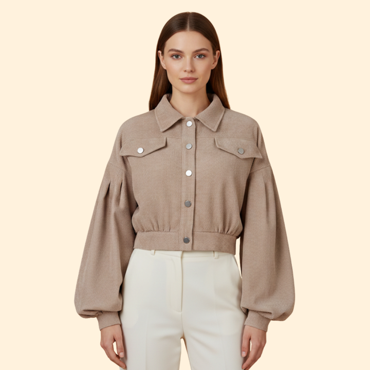 Women’s Cropped Bomber Jacket