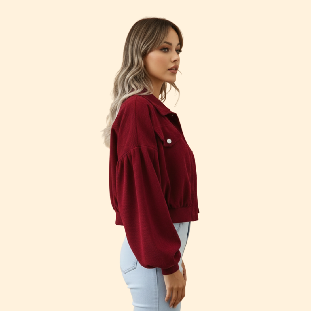 Women’s Cropped Bomber Jacket