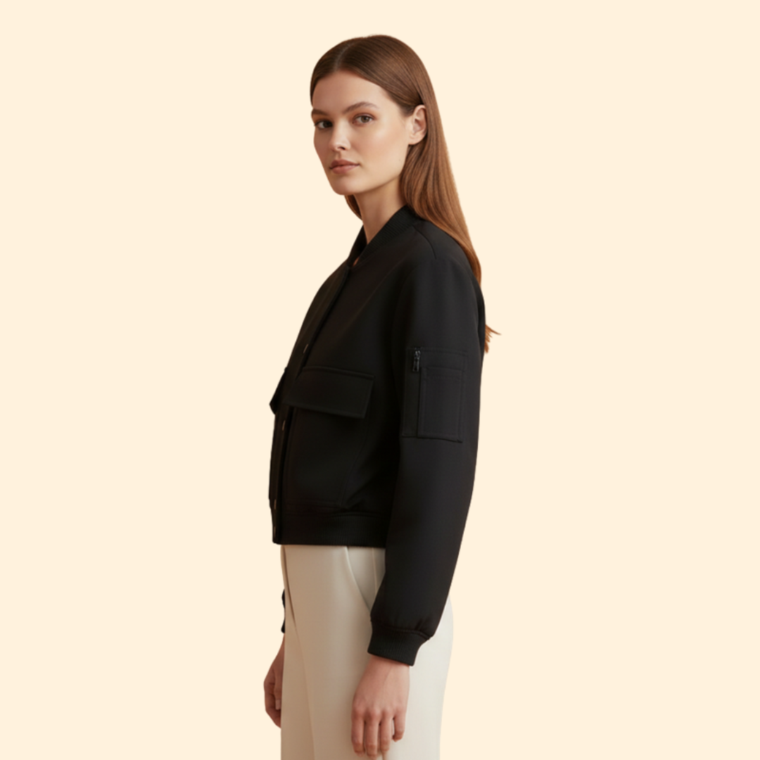 Women’s Cropped Bomber Jacket