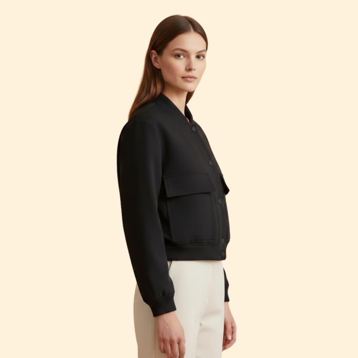 Women’s Cropped Bomber Jacket