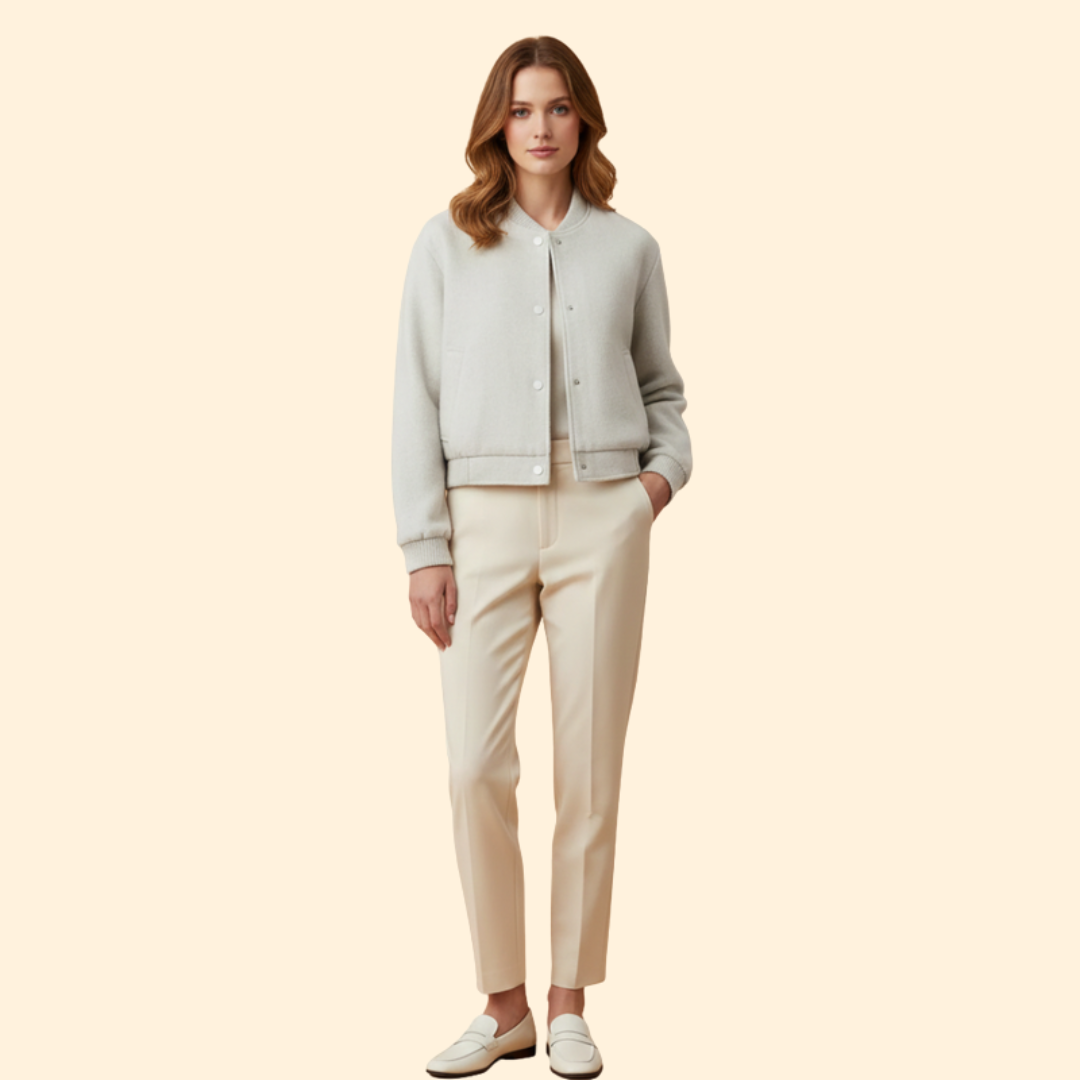 Women’s Cropped Bomber Jacket