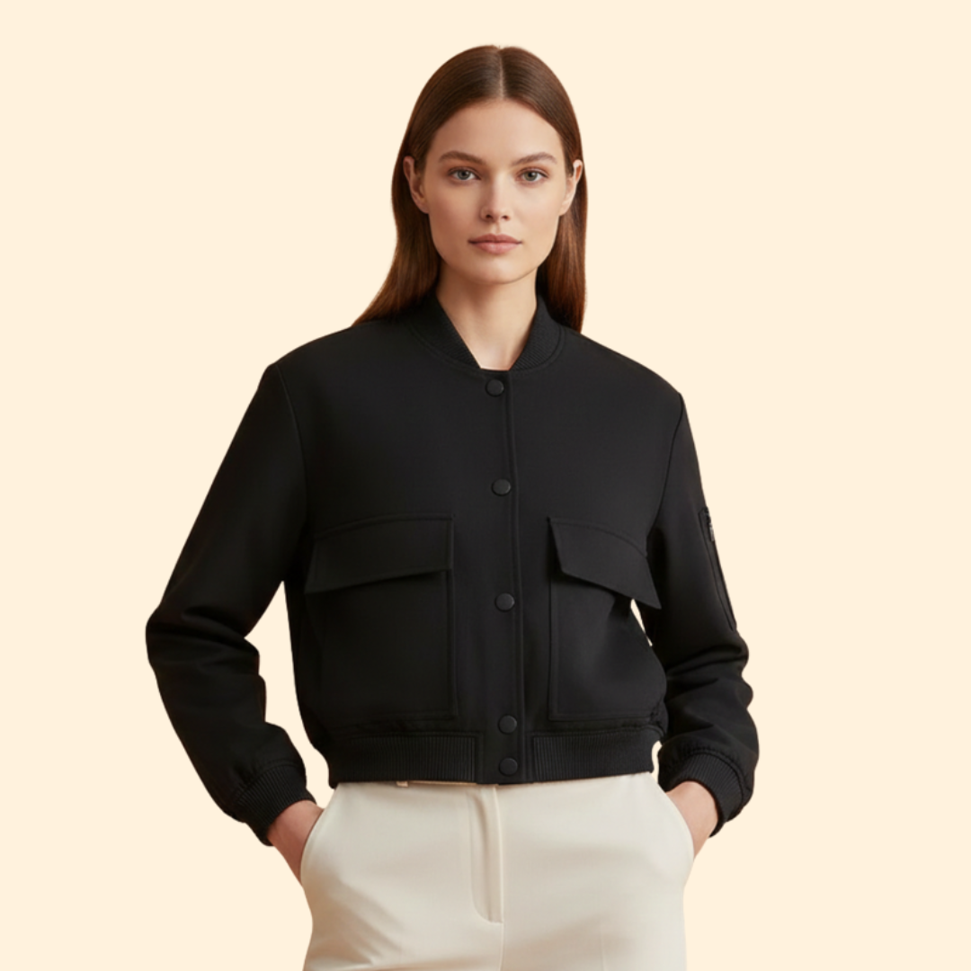 Women’s Cropped Bomber Jacket