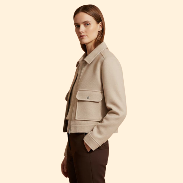 Women’s Cropped Bomber Jacket