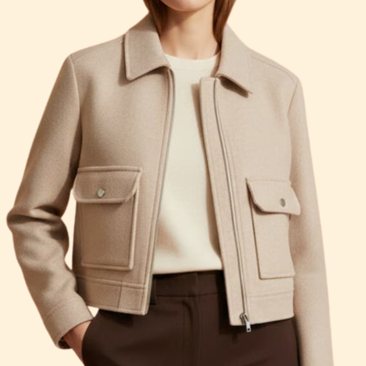 Women’s Cropped Bomber Jacket
