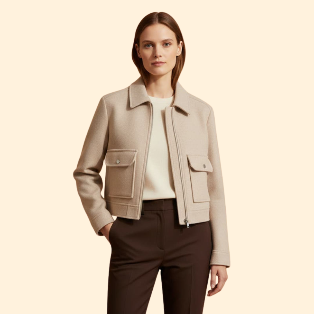 Women’s Cropped Bomber Jacket