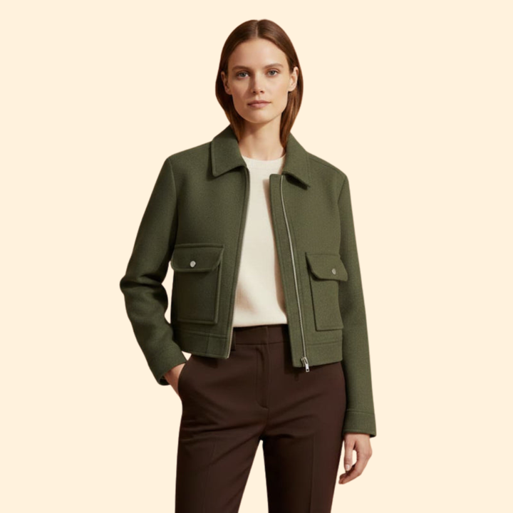 Women’s Cropped Bomber Jacket