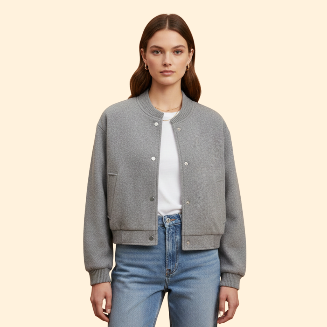 Women’s Cropped Bomber Jacket