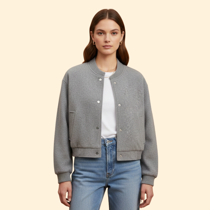 Women’s Cropped Bomber Jacket