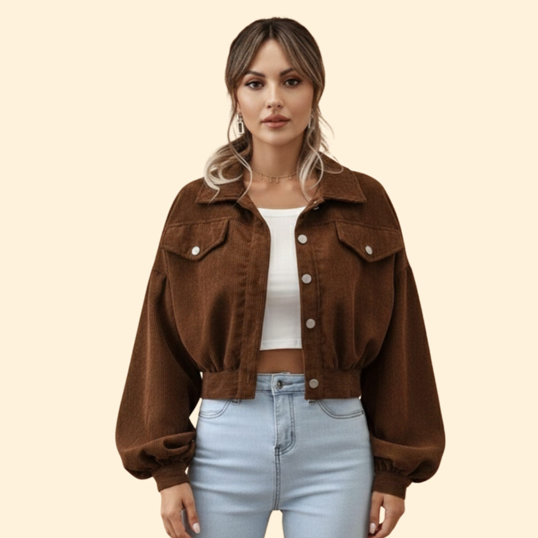 Women’s Cropped Bomber Jacket