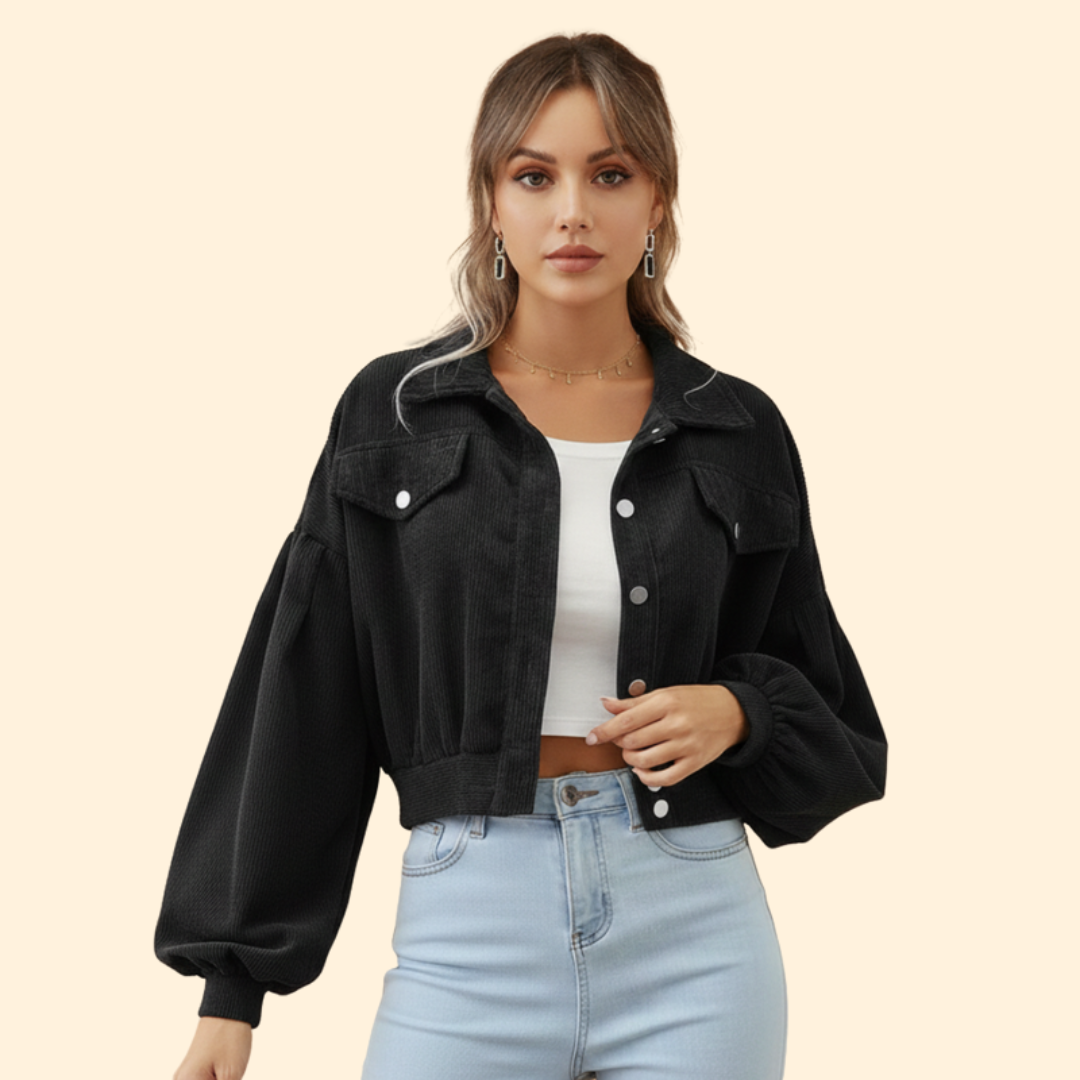 Women’s Cropped Bomber Jacket