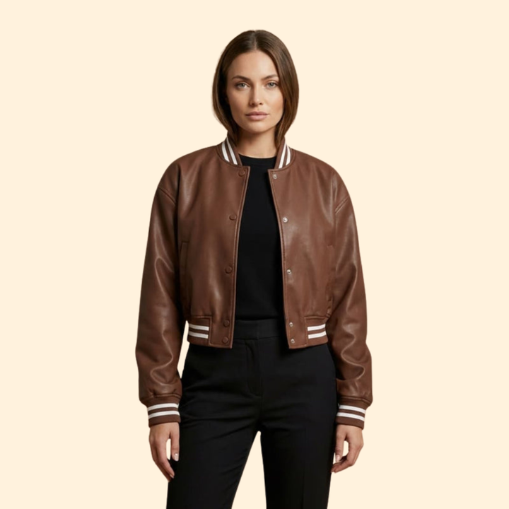 Women’s Vintage Cropped Bomber Jacket
