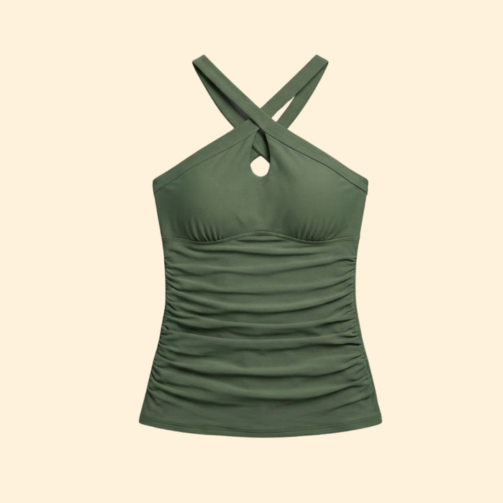 Women's Cross-Back Tankini Set