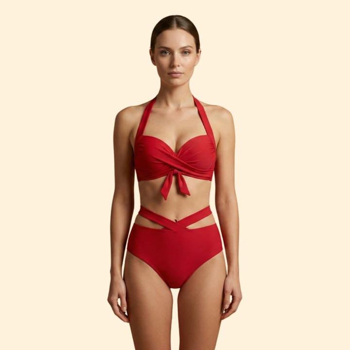 Women's Cross-Over Bikini Set