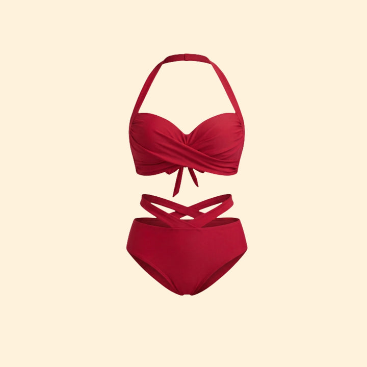 Women's Cross-Over Bikini Set
