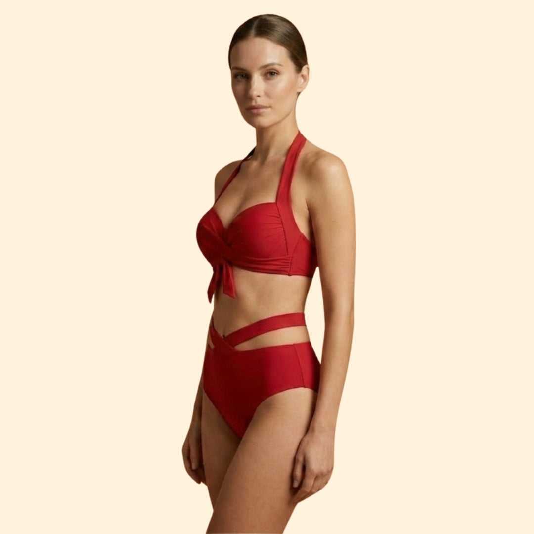Women's Cross-Over Bikini Set