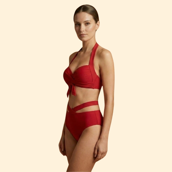 Women's Cross-Over Bikini Set