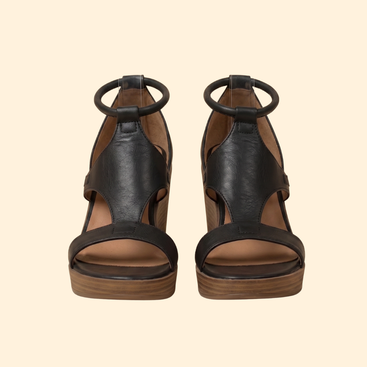 Women's Cushioned T-Strap Sandals