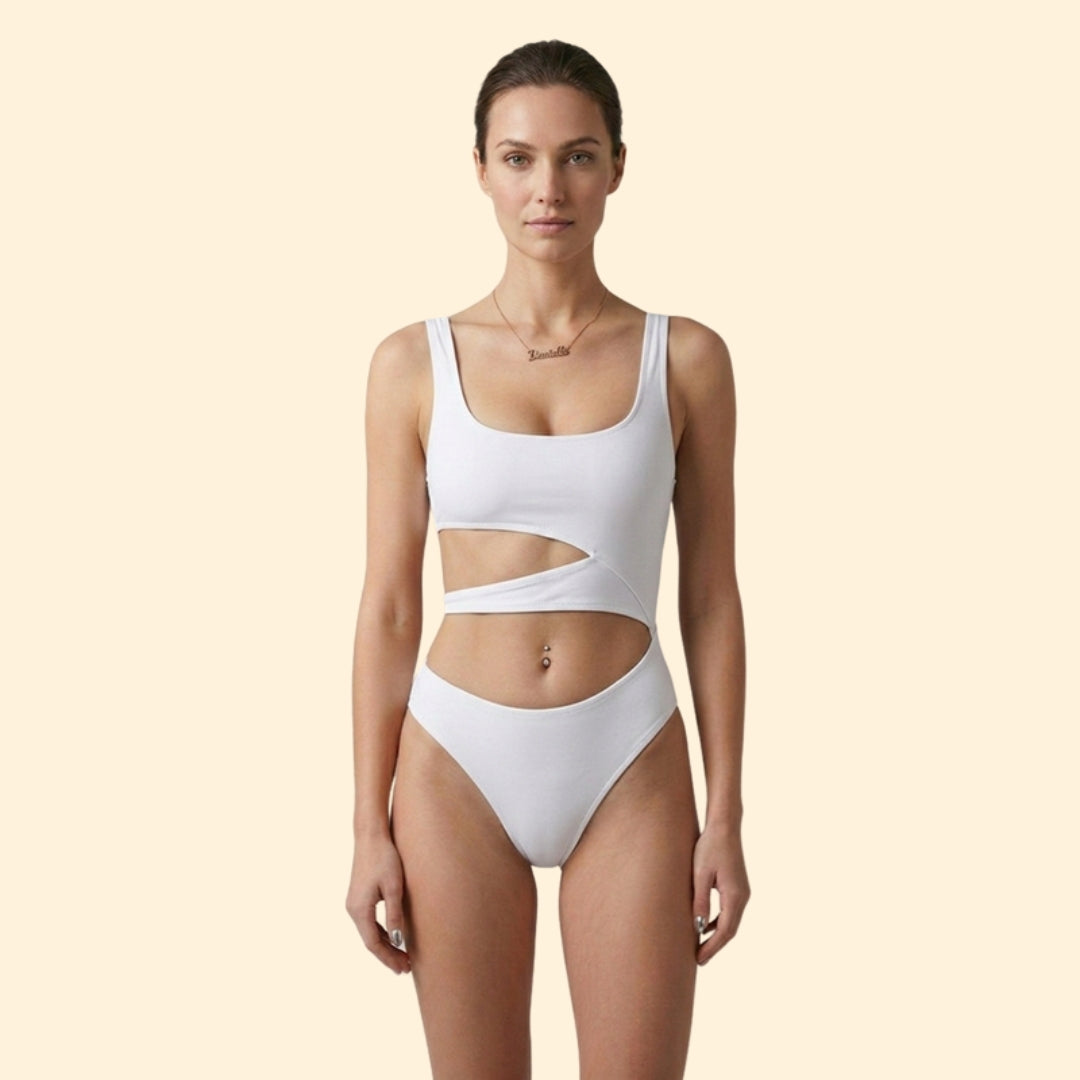 Women's Cut-Out Animal Print Bikini Set
