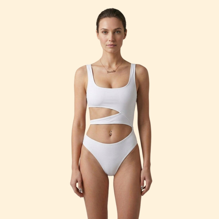 Women's Cut-Out Animal Print Bikini Set