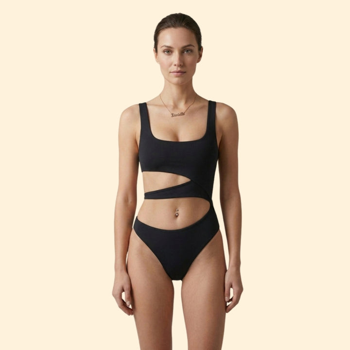 Women's Cut-Out Animal Print Bikini Set