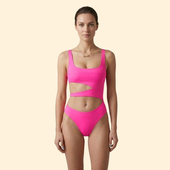 Women's Cut-Out Animal Print Bikini Set