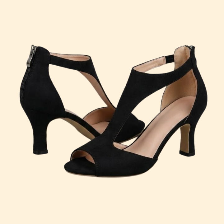 Women's Cutout Block Heel Sandals