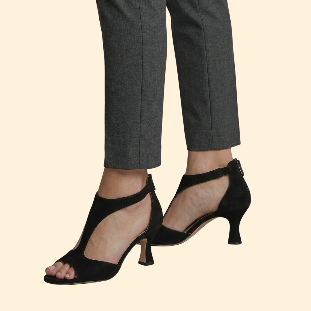 Women's Cutout Block Heel Sandals