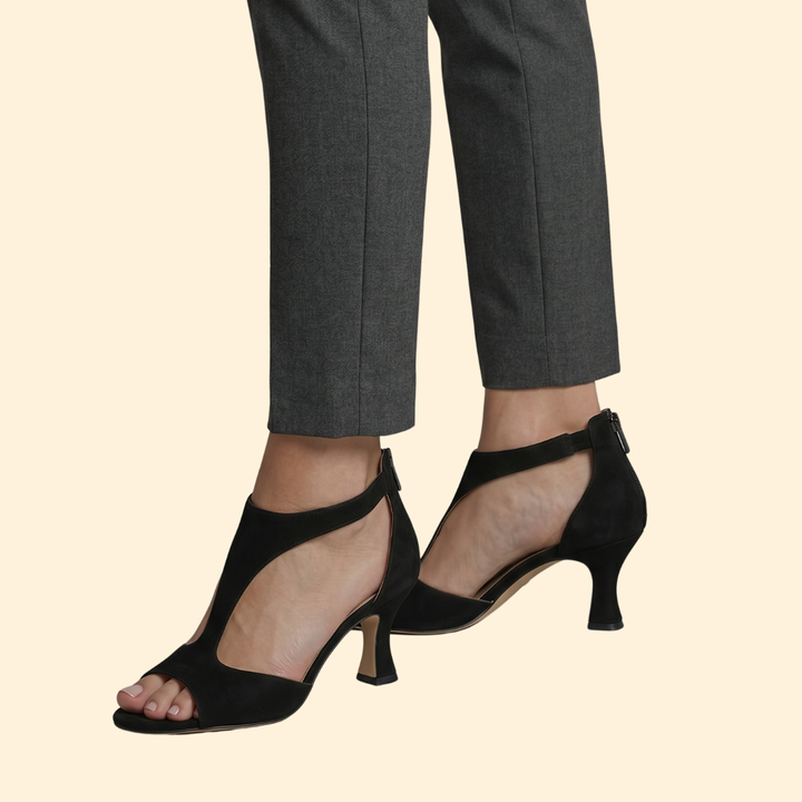 Women's Cutout Block Heel Sandals