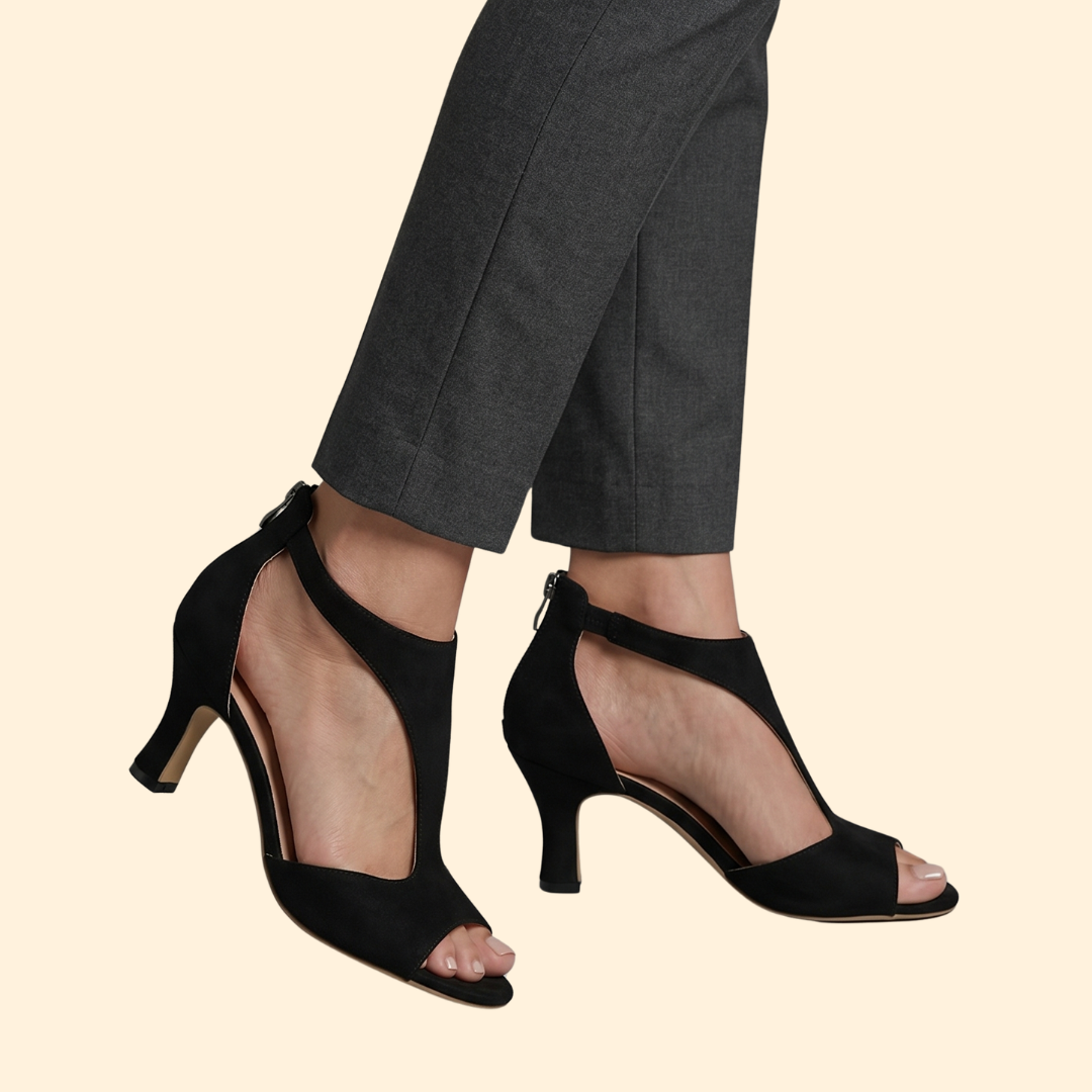 Women's Cutout Block Heel Sandals