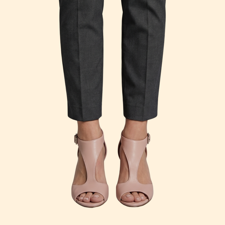 Women's Cutout Block Heel Sandals