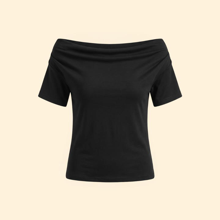 Women's Draped Neck Top