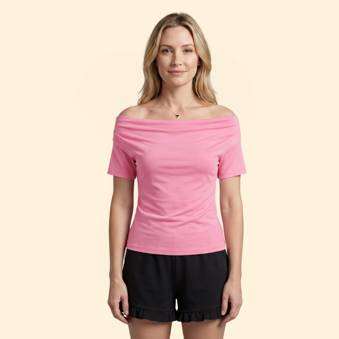 Women's Draped Neck Top