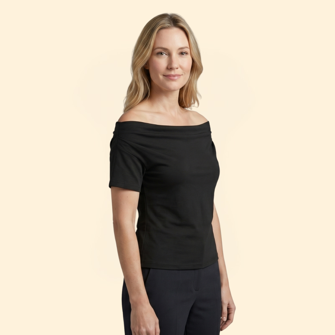 Women's Draped Neck Top