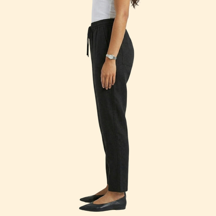 Women's Drawstring Linen Trousers