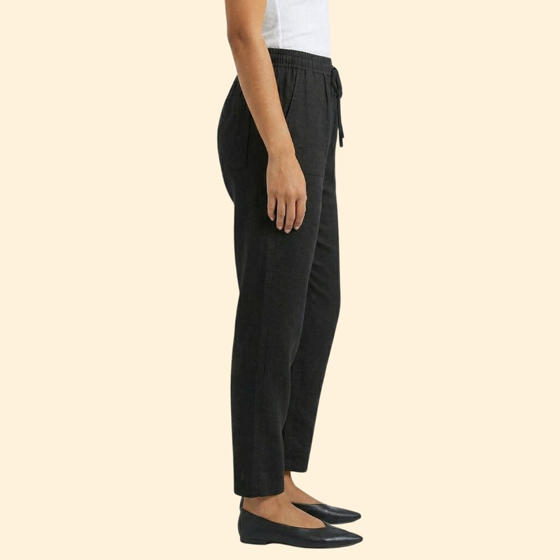 Women's Drawstring Linen Trousers