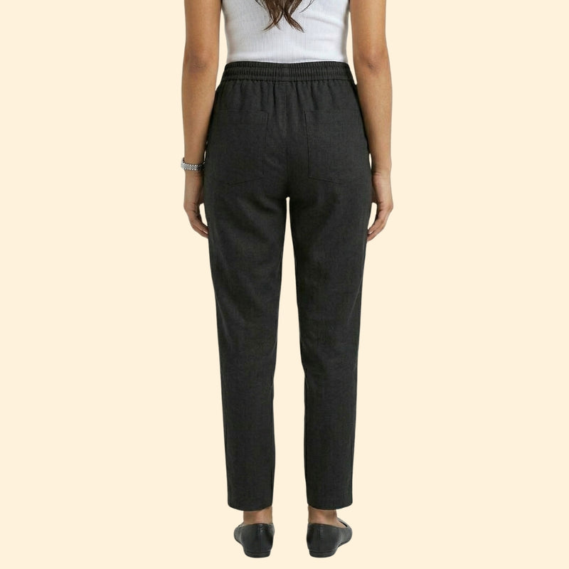 Women's Drawstring Linen Trousers
