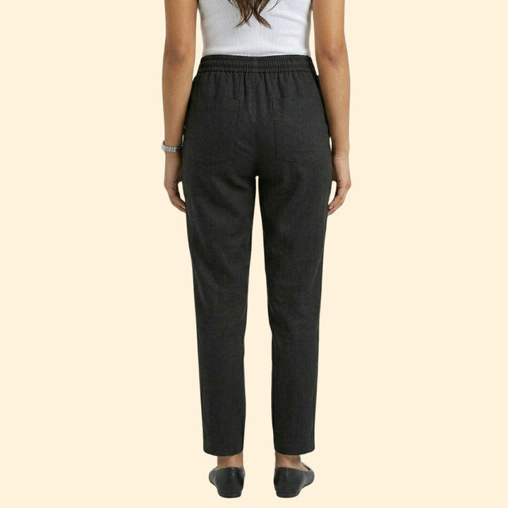 Women's Drawstring Linen Trousers
