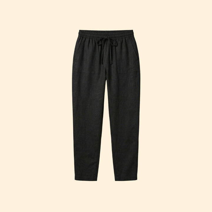 Women's Drawstring Linen Trousers