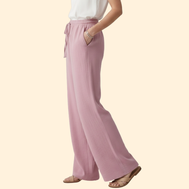 Women's Effortless Drawstring Palazzo Pants