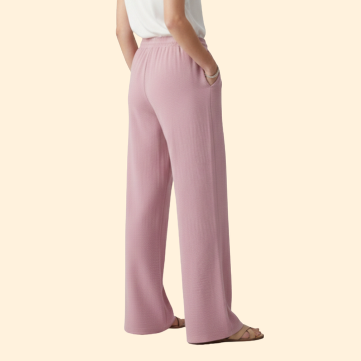 Women's Effortless Drawstring Palazzo Pants