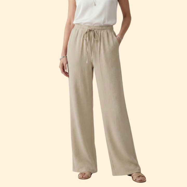 Women's Effortless Drawstring Palazzo Pants