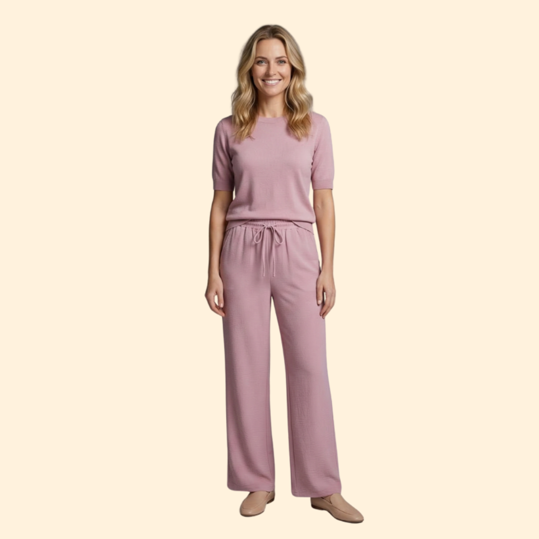 Women's Effortless Drawstring Palazzo Pants